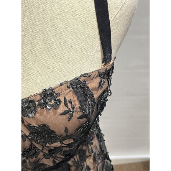 For Love & Lemons Beatrice Strappy Sequins Velvet Band Straps Mini Dress Sz Med - Picture 15 of 16